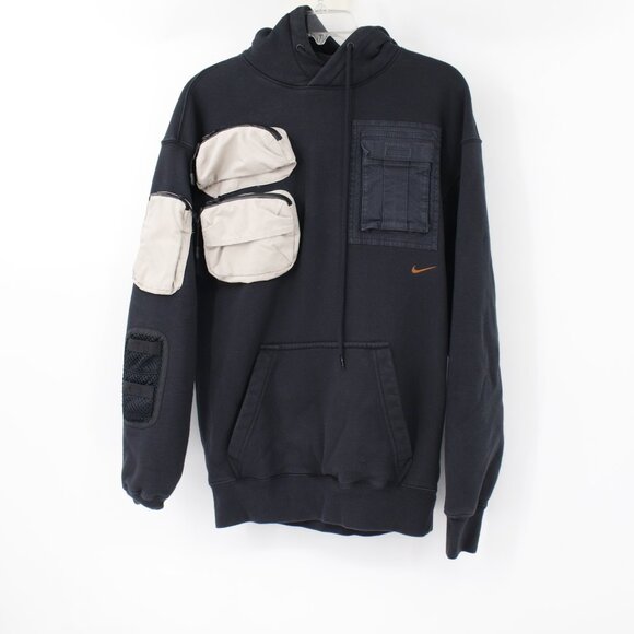 Nike Hoodie Mens Small Travis Scott NRG AG Utility Black Pockets Cactus jack Shirts